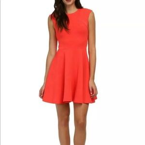 NWOT. Ted Baker dress sz Ted 3 US 8/10 corral in color. Skater/ Fit & Flare.